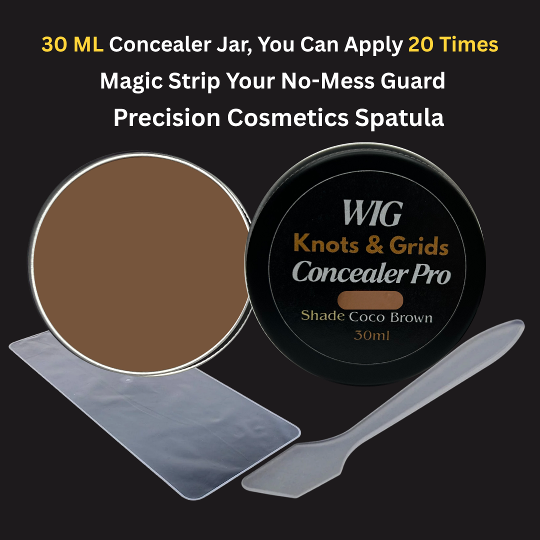 Honey Glow wig knot hider and lace grid covering concealer for HD lace wigs