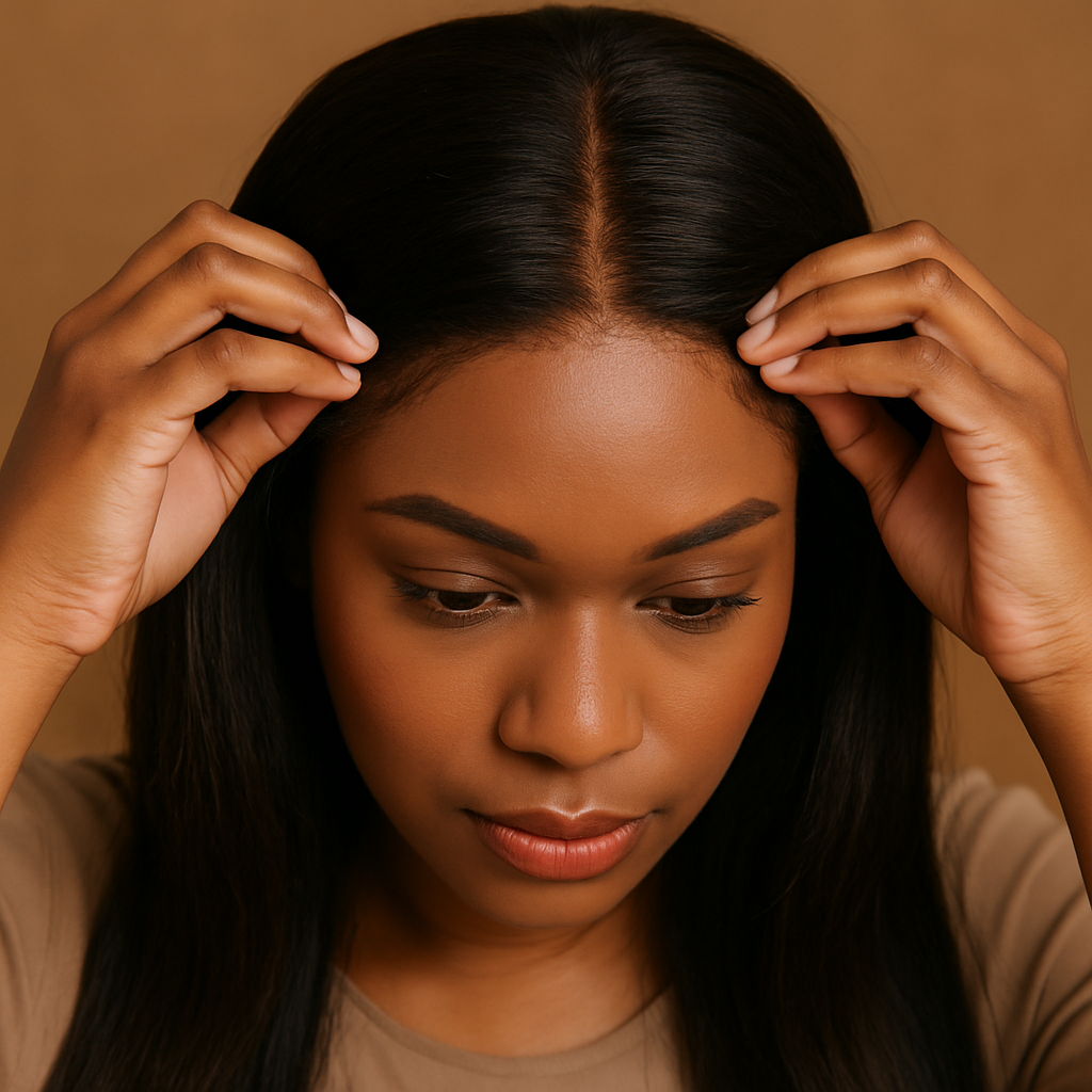 Using Knot Concealer to Perfect Wig Scalp