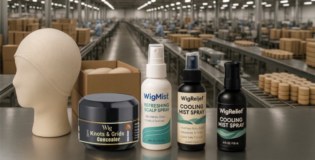 Lace wig knots and grids concealer