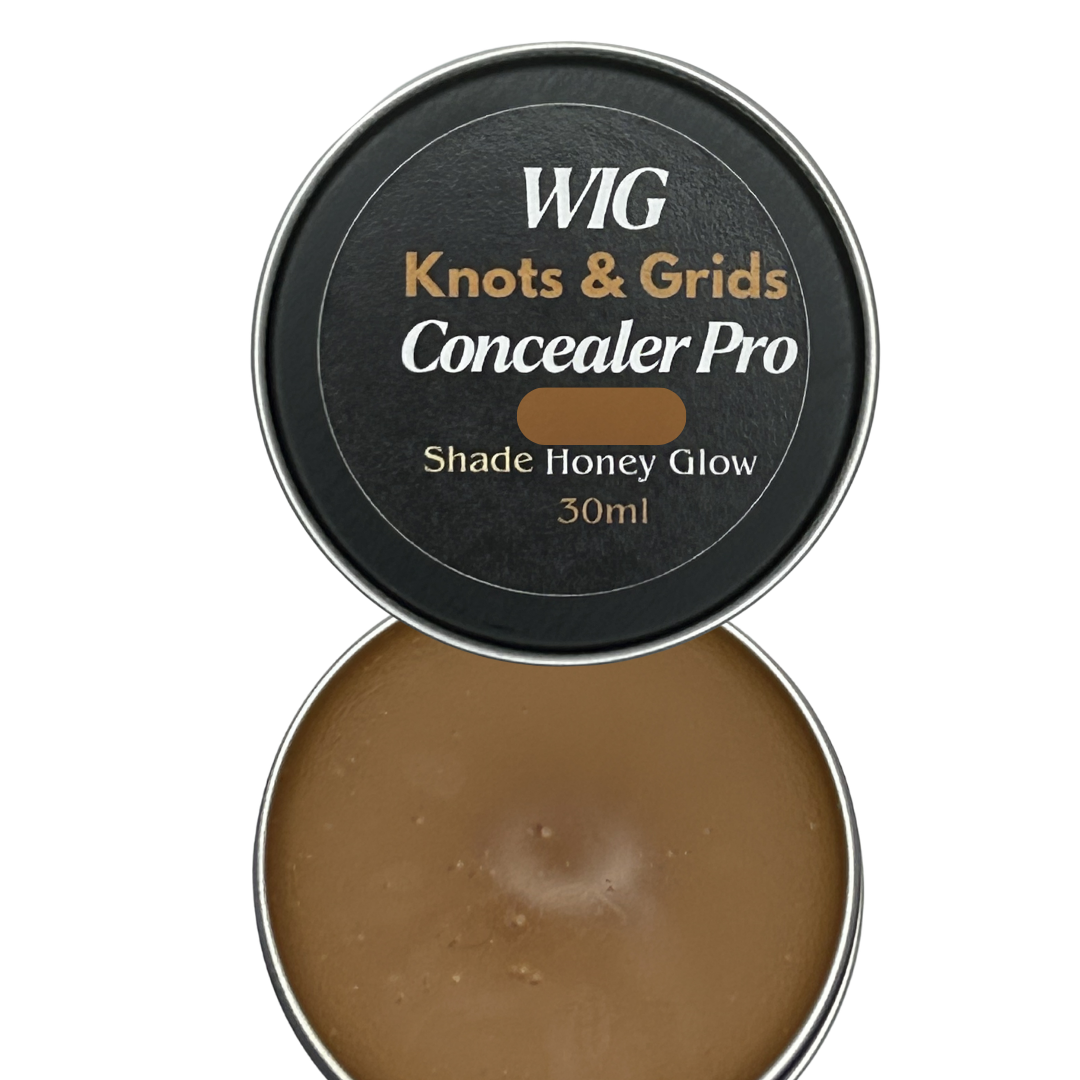 Honey Glow–Advanced Lace Wig Knots, Holes & Grid Concealer – 30ml Jar