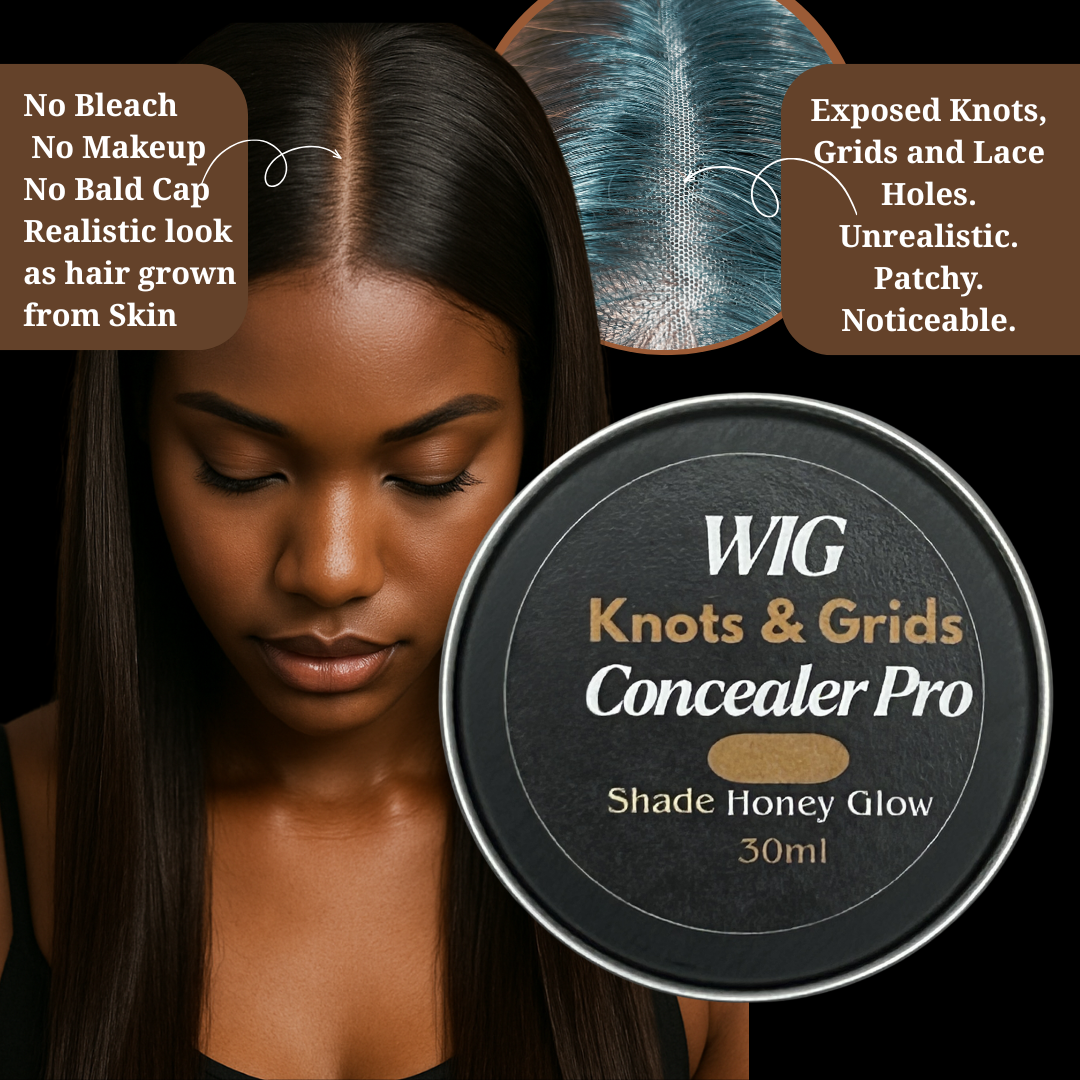 Honey Glow–Advanced Lace Wig Knots, Holes & Grid Concealer – 30ml Jar
