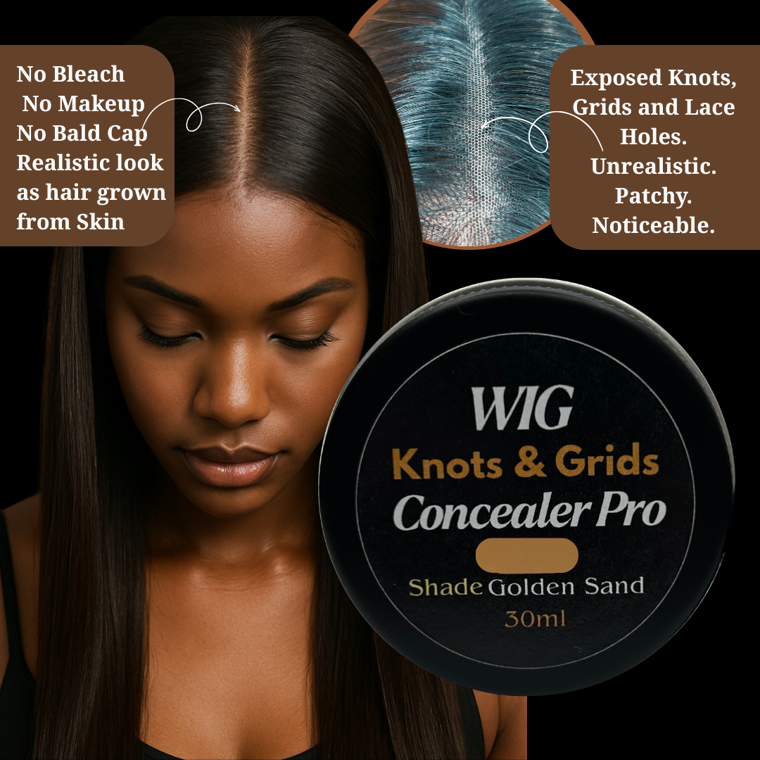 Golden Sand–Lace Wig Knots, Holes & Grid Concealer Pro | Realistic Scalp