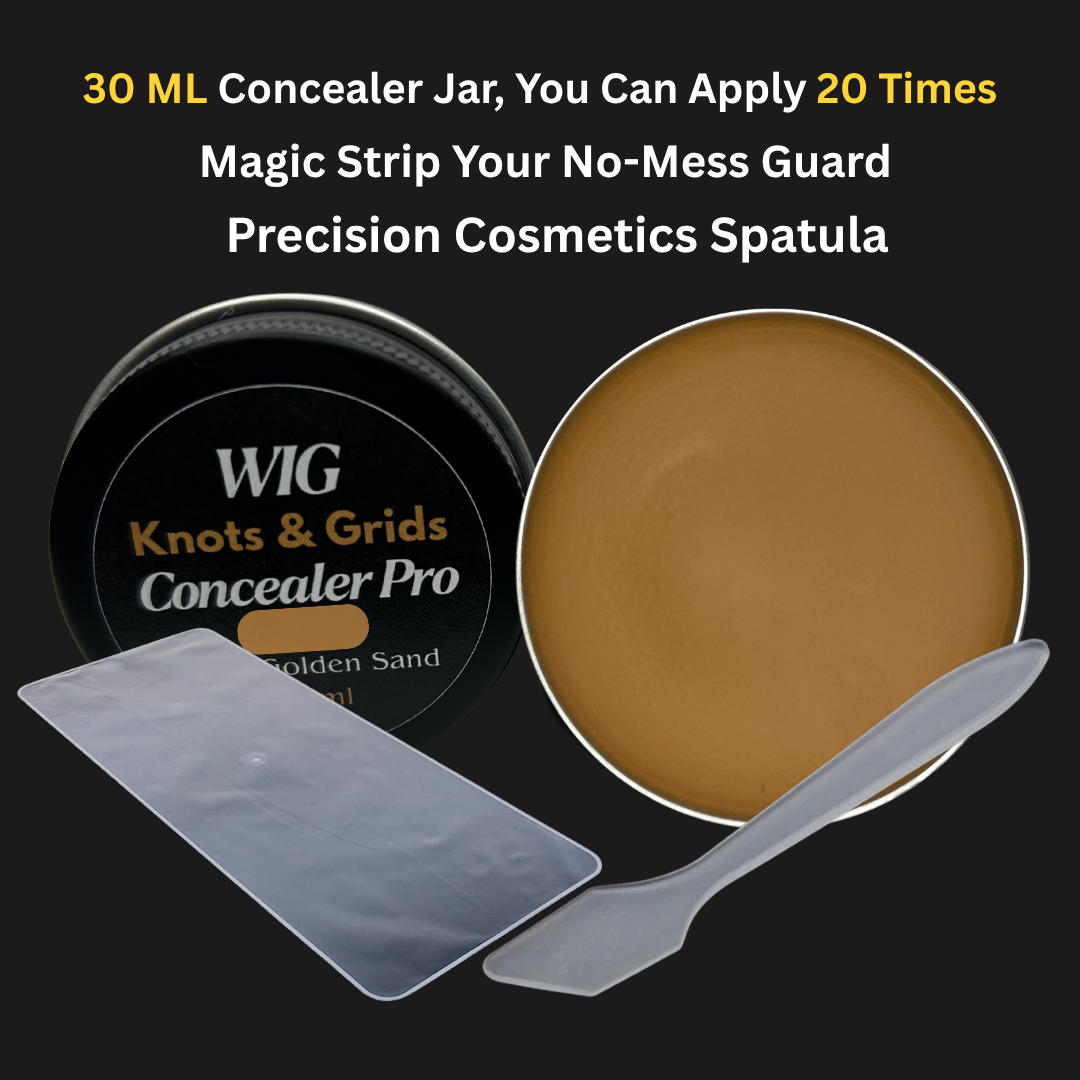 Golden Sand–Lace Wig Knots, Holes & Grid Concealer Pro | Realistic Scalp