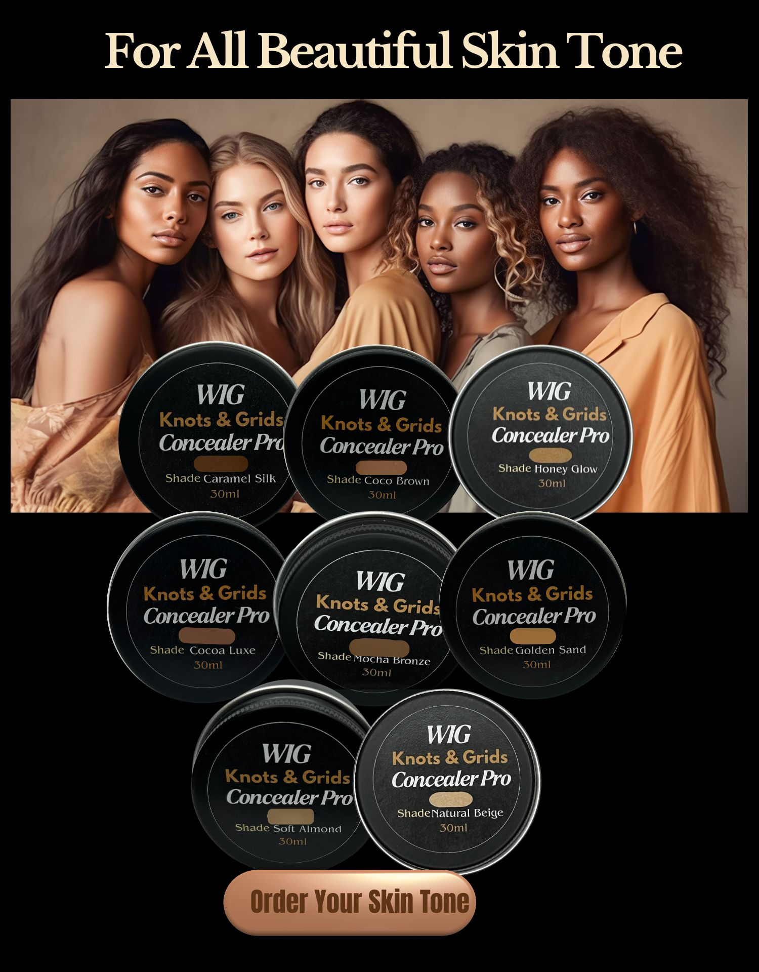 Advanced Lace Wig Knots, Holes & Grid Concealer – 30ml Ja